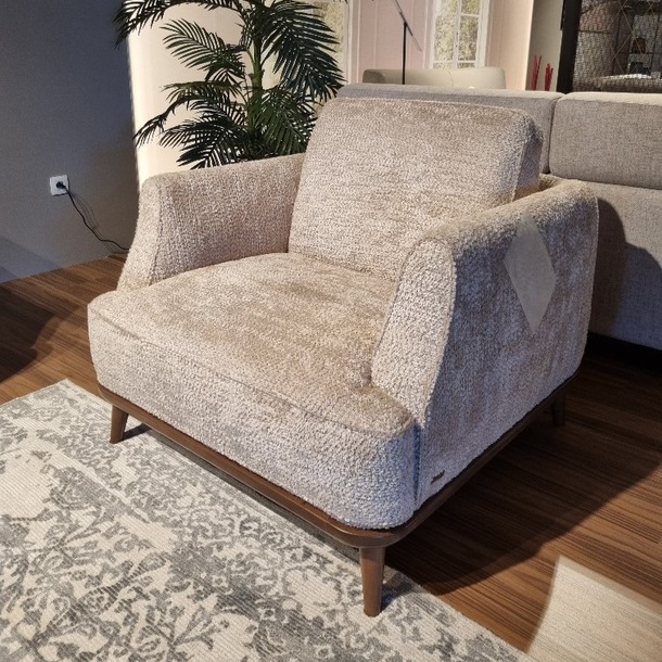 Natuzzi Charlotte fauteuil in stof - 0